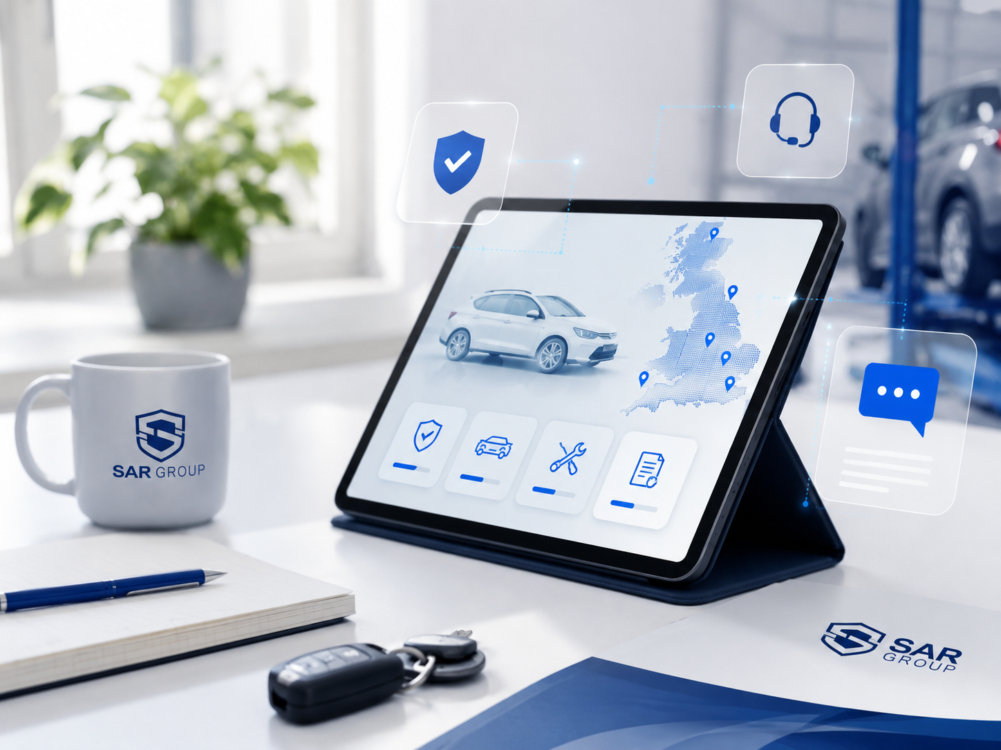 Our digital service dashboard connects every stage of repair, support and communication
