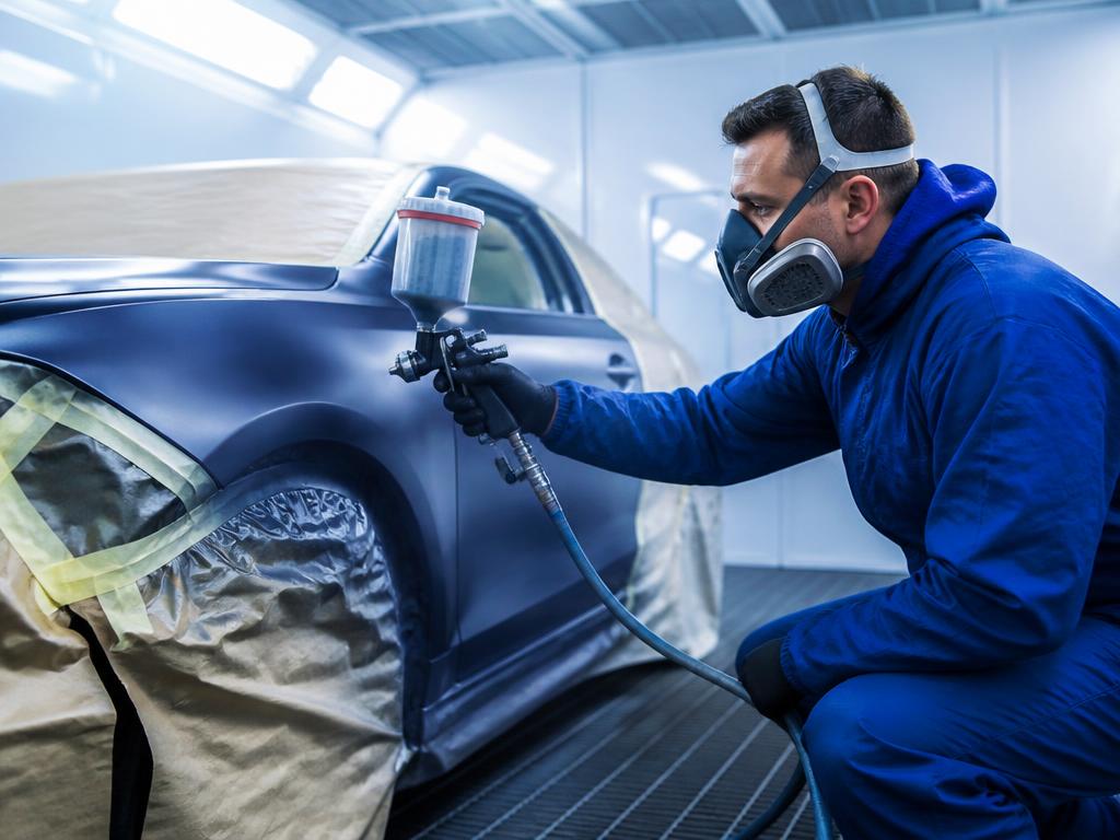 SAR Group technician carrying out a vehicle body repair in the Bristol workshop